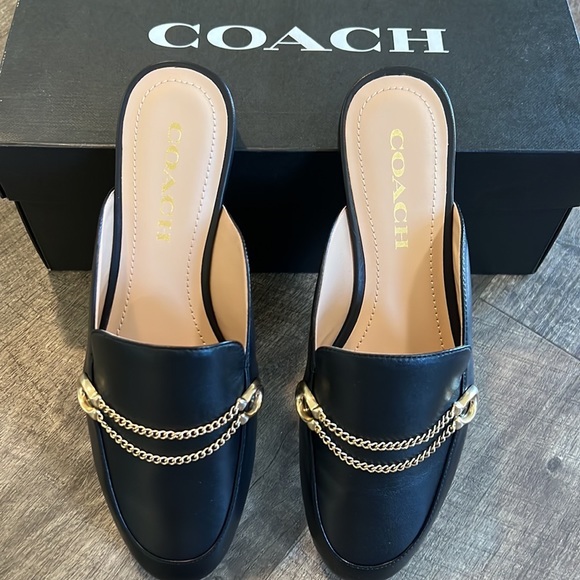 Brand new Coach Leather “Sawyer Sue” Slide size 6- black - Picture 2 of 4